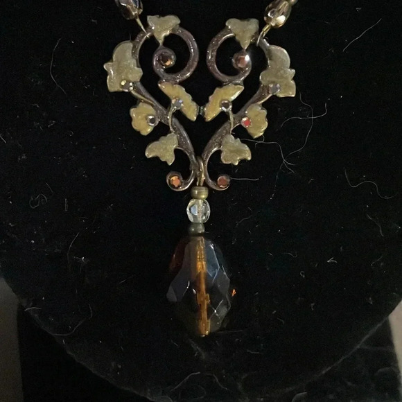 Anne Koplik rhinestone crystal beaded necklace - Picture 2 of 7